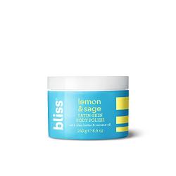 Bliss - Lemon & Sage Satin Skin Body Polish With Shea Butter & Coconut Oil | Smoothing & Balancing Skincare | All Skin Types | Cruelty Free | Paraben Free | 8.5 fl. oz.