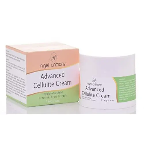 Crème Avancée Cellulite Nigel Anthony – Traitement pour Cellulite et Cicatrices D'Acne, Tonifiant Raffermissant avec Acide Hyaluronique + Créatine + Extraits de Fruits