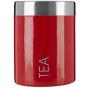 Premier Housewares Tea Canister with Rubber Seal - Red Enamel