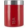 Premier Housewares Tea Canister with Rubber Seal - Red Enamel Premier Housewares Tea Canister with Rubber Seal - Red Enamel