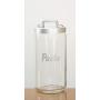 Italo Ottinetti Glass Jar Dull Aluminium Lid Al Handle 1.5 Litre Pasta, Metallic, one Size