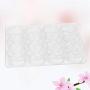 HEALLILY 1 PC 12 Grids Storage Box Set Kit Desktop Transparent Dustproof Container Organizer Medicine Jewelry Holder Display Case
