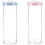Transparent Sealed Fresh-Keeping Jar Round Shaped Food Storage Container Kitchen & Household Organization for Dry goods Pasta Spices and More 2Pcs