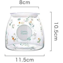 Sealed Glass Food Jar Lids Storage Jar Can Bottle Spices Storage Box Tea Coffee Sugar Storage Container for Kitchennizer,M