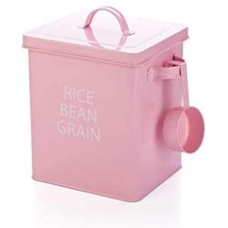 Food Jars & Crocks Storage M Barrel Metal Kitchen To Receive Nano Barrel Insect-proof Moisture Flour Storage Box 5kg Rice Storage Box Household Goods Durable (Color : Pink, Size : 1916.523cm)