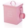 Lebensmittelbehälter & -kannen Metall Lagerbox für Küche, Nano-Behälter, insekten- und feuchtigkeitsabweisend, 5kg Reisbehälter, Haushaltswaren, robust (Farbe: Rosa, Größe: 1916,523cm)