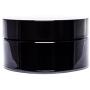 ultravioLeaf 50 ml (1.7 fl oz - Eighth Oz) Cosmetic Style Travel Size Black Ultraviolet Glass Screw Top Jar | Airtight Stash Container