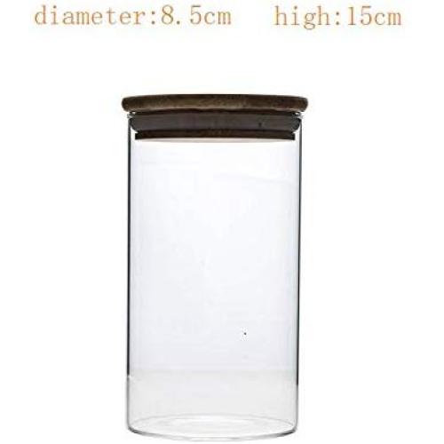 Yl Ly Transparent Sealed Jar Glass Bottle With Lid Coffee Grains Storage Tank Food Storage Tank Moisture-Proof Tank Household 4