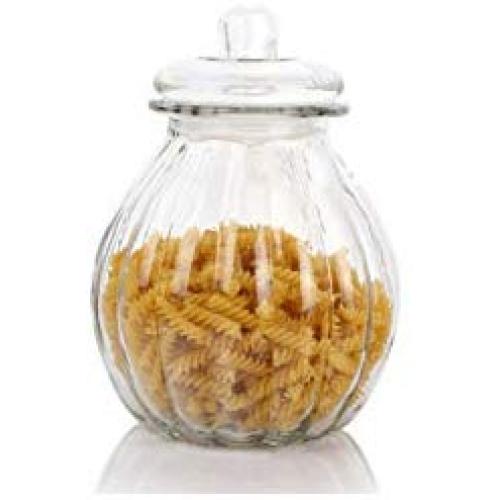 storage jar Grain container Food container Storage Box，Kitchen food storage glass sealed cans of dried fruit snacks storage bottles, in the middle
