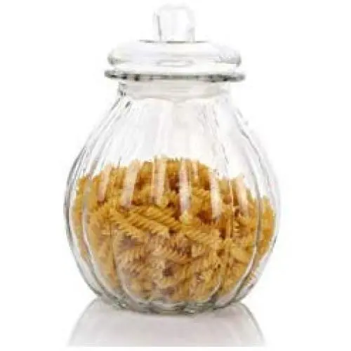 storage jar Grain container Food container Storage Box，Kitchen food storage glass sealed cans of dried fruit snacks storage bottles, in the middle