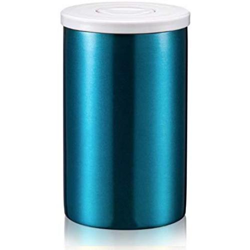 Coffee Canister Airtight Container Stainless Steel Storage Jars for Tea Coffee Sugar Coffee Tin/Tea Caddy/Kitchen Storage Tin/Canister Canisters with co2 Valve,Blue