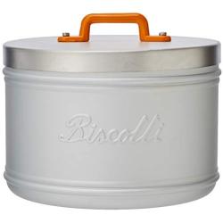 Italo Ottinetti Aluminium Storage Canister Biscotti 16 cm, Metallic, One Size