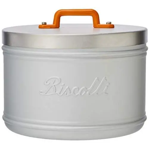 Italo Ottinetti Aluminium Storage Canister Biscotti 16 cm, Metallic, One Size Italo Ottinetti Aluminium Storage Canister Biscotti 16 cm, Metallic, One Size