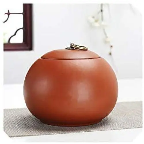 Purple Clay Kung Fu Tea Set Accessories Tea Caddy Ceramic Storage Canister Tea Cans Food Container Spice Candy Sealed Jar,D Purple Clay Kung Fu Tea Set Accessories Tea Caddy Ceramic Storage Canister Tea Cans Food Container Spice Candy Sealed Jar,D