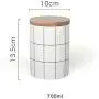Bouteilles de Rangement en Céramique Boîtes à Thé Scandinave avec Couvercle pour Épices/Accessoires de Cuisine Bouteilles de Rangement en Céramique Boîtes à Thé Scandinave avec Couvercle pour Épices/Accessoires de Cuisine