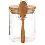 Food Storage Glass Jar Clear Sealed Canister Container With Lid And Spoon For Loose Tea Salt Sugar Coffee Bean Preservation