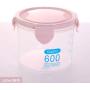 Kitchen Food Storage Jar Airtight Food Storage Kitchen with lid Sealed cans Plastic Snacks Grain Storage Box Storage jar Food Storage Tank Milk Powder cans , 1848-600 ml Pink