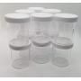 4oz Empty Clear Plastic Slime Storage Favor Jars Wide-Mouth Plastic Containers with White Lids for Beauty Products, DIY Slime Making and More (22)