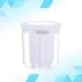 UPKOCH Plastic Canister with Lid Airtight Food Storage Flour Sugar Crisper Grains Containers Partition Can Sealing Bottle