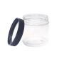 ljdeals 8oz Clear PET Plastic Jars with Lids, Refillable Empty Round Containers, Pack of 12, BPA Free, Made in USA, 12 Labels, Perfect for Kitchen, Cosmetic, Lotion, Personal Care Products and more