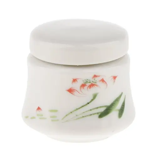 Sonnenspiel Eigene Chinesische Porzellanhähne, 25ml Reise-Puder/Lotion-Behälter/Kosmetikbehälter, Tee/Zucker/Gewürze Behältnisse – Lotus