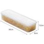 Kitchen noodle storage box/plastic transparent storage box/square food storage box