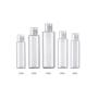 3PCS Empty Clear Refillable Plastic Toner Lotion Cleanser Bottle Jars Travel Cosmetic Storage Container Packing Holder Organizer for Makeup Water Essential Oil Shampoo Shower Gel (250ml/8oz)