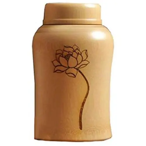 Handmade Bamboo Moisture-proof Tea Storage Box/Container Tea Jar/Tea Sealed Can/Tea Canister/Tea Caddy/Tea Tin(Lotus)