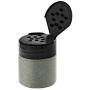 Marketing Holders Empty Bottle 2 oz Black Lid Jar for Spices Seasoning Storage Cylinder Salt Shaker Dry Herb Container Food