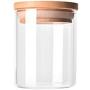 CloverUS Transparent High Borosilicate Glass Kitchen Storage Bottle Jar Organization