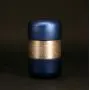 YChoice Color Bright Portable Round Tea Cans Paper Cans Tea Storage Jar Tea Cans(Blue)