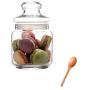 Sealed Storage Jar Food Grains Moisture-proof Transparent Glass Bottle Tea Coffee Seal Storage Cans DELICATEWNN (Capacity : 500ml)