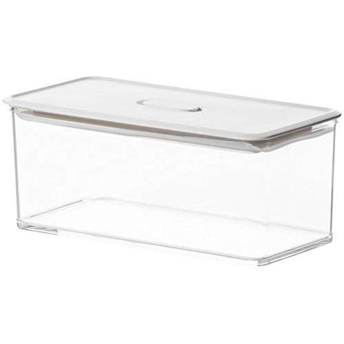 HOMELUNY Set von 4 Klaren Frischhaltedosen aus Kunststoff, Lebensmittelbehälter, Refrigerator, Airtight Crisper, 1000ml für Süßigkeiten, Kekse, Reis, Zucker, Mehl, Snacks – Lebensmittel trocken und frisch aufbewahren