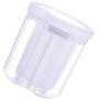 UPKOCH Food Storage Plastic Clear 4 Compartments Detachable Kitchen Cereal Container Dry Food Storage Jar with Lid for Kitchen Food