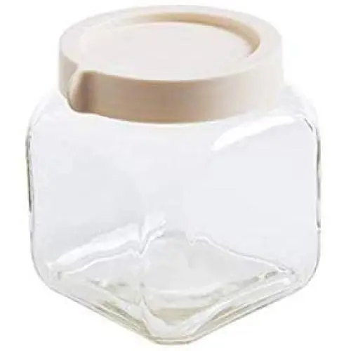 Yl Ly Square Glass Sealed Jar Honey Food Storage Jars Cereals Enzymes Bottles Pickles Pickles Jars Jam Jars Beige_1.3L Yl Ly Square Glass Sealed Jar Honey Food Storage Jars Cereals Enzymes Bottles Pickles Pickles Jars Jam Jars Beige_1.3L