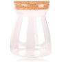 UPKOCH Glass Canister with Cork Lid Food Storage Jars Borosilicate Glass Jar Can Sealing Bottle (Cork Cover) T Shaped 1pc 1000ML