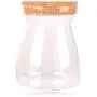 UPKOCH Glasbehälter mit Korkverschluss Lebensmittel-Aufbewahrungsgläser Borosilikatglas Behälter Verschlussflasche (Korkdeckel) T-förmig 1 Stück 1000ml