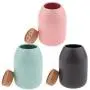 Flameer Pack 3, Kitchen Canister, Food Storage Container, Ceramic Pot Jar for Cereal Tea Sugar Serving Button Cork Stopper 800ml Flameer Pack 3, Kitchen Canister, Food Storage Container, Ceramic Pot Jar for Cereal Tea Sugar Serving Button Cork Stopper 800ml