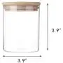 Cshopping 4PCS Glass Storage Jar, 500ML Glass Food Storage Container, Air Tight Glass Canisters with Bamboo Lids, Perfect Container for Kitchen, Food Container for Candy, Cereal, Beans Cshopping 4PCS Glass Storage Jar, 500ML Glass Food Storage Container, Air Tight Glass Canisters with Bamboo Lids, Perfect Container for Kitchen, Food Container for Candy, Cereal, Beans