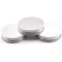 BESTONZON 16Pcs Stainless Steel Mason Jar Lids Storage Cap Leakproof and Secure Mason Jar Lids (83 x 0.3 mm)