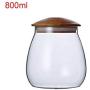 Creative kitchen tea storage bottles glass candy Jars with cork lid spices Sugar coffee container receive Organizer Cans Tools,800ml