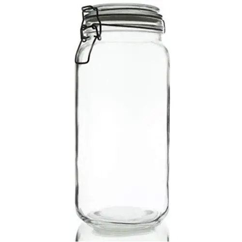 Bocal de rangement pour aliments Swing-Top en verre transparent, 2 L Bocal de rangement pour aliments Swing-Top en verre transparent, 2 L