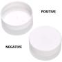 FOCCTS 24Pcs Mason Jar Lids Regular Mouth Plastic, White Plastic Standard Mason Jar Lids Leak Proof, Mason Storage Solid Caps (White)