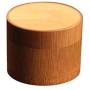 Mini Pure Bamboo Straight Tea Can Storage Boxes Small Travel Sealed Portable Tea Coffee Container Small Jar Tea Caddy Organizer,White