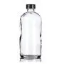 Glass Spray Bottle, Niuta 16 OZ Clearr Glass Empty Spray Bottles with Labels for Plants, Pets, Essential Oils, Cleaning Products - Black Trigger Sprayer w/Mist and Stream Settings