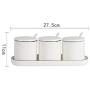 Mini Spice Jars Condiment bottle three-piece seasoning box kitchen household seasoning jar set