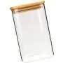 Glasbehälter 550ml mit Luftdichtung und Holzulieferung für Tee, Kaffee, Gewürze, Zucker, Salz - Ideal zum Servieren.