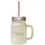 Brown And They Lived Happily Ever After #2 Frosted Glass Mason Jar With Straw Brown And They Lived Happily Ever After #2 Frosted Glass Mason Jar With Straw