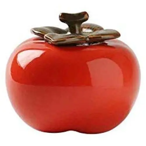 QIANZICAI Tea Cans, Red Persimmon Ceramic Storage Jars, Everything Goes Well, Creative Gifts, Gifts/Ornaments Tea Ceremony Accessories QIANZICAI Tea Cans, Red Persimmon Ceramic Storage Jars, Everything Goes Well, Creative Gifts, Gifts/Ornaments Tea Ceremony Accessories