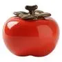 QIANZICAI Tea Cans, Red Persimmon Ceramic Storage Jars, Everything Goes Well, Creative Gifts, Gifts/Ornaments Tea Ceremony Accessories QIANZICAI Tea Cans, Red Persimmon Ceramic Storage Jars, Everything Goes Well, Creative Gifts, Gifts/Ornaments Tea Ceremony Accessories
